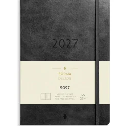 Almanacka Burde 5966 Agency Forma DeLuxe 2027 Svart