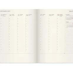 Almanacka Burde 5966 Agency Forma DeLuxe 2027 Svart
