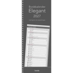 Almanacka Burde 1595 Bordskalendern Elegant Med Spiral 2027