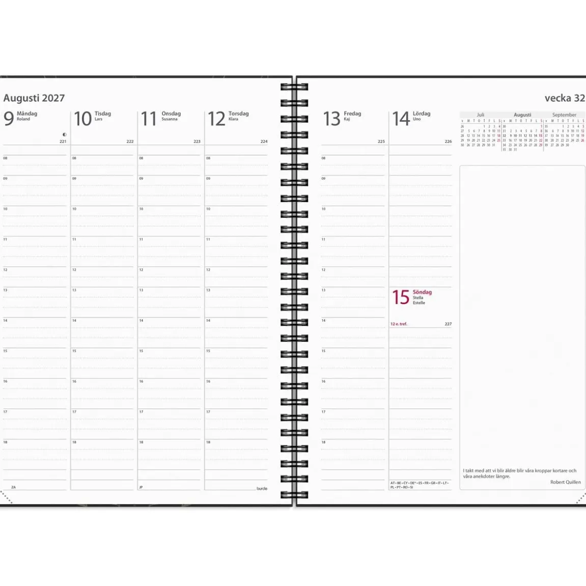 Almanacka Burde 5441 Business Country Konstläder 2027 A5