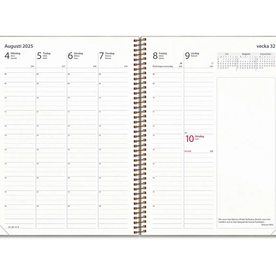 Almanacka Burde 5582 Business Twist 2025 Beige