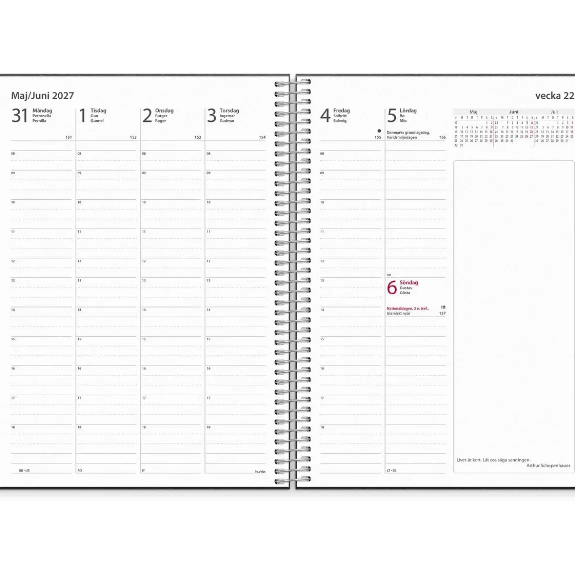 Almanacka Burde 1054 Business VIP Refill 2027