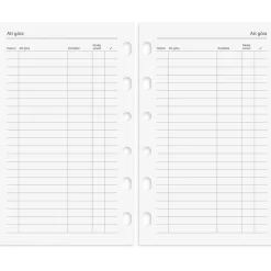 Almanacka Burde 4219 Compact Systemkalender Konstläder Forano 2024 Grön