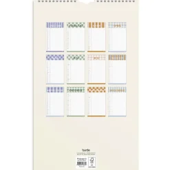 Almanacka Burde 1766 Familjekalender Color Blocking 2027