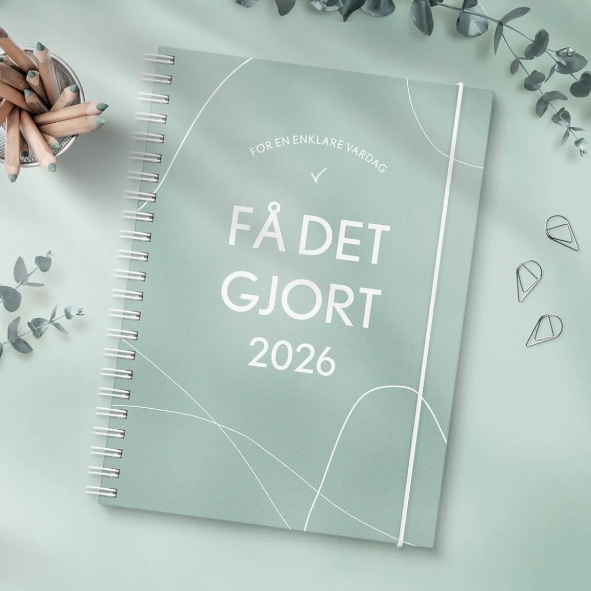 Almanacka Burde 1220 Få det gjort 2027 Grön A5