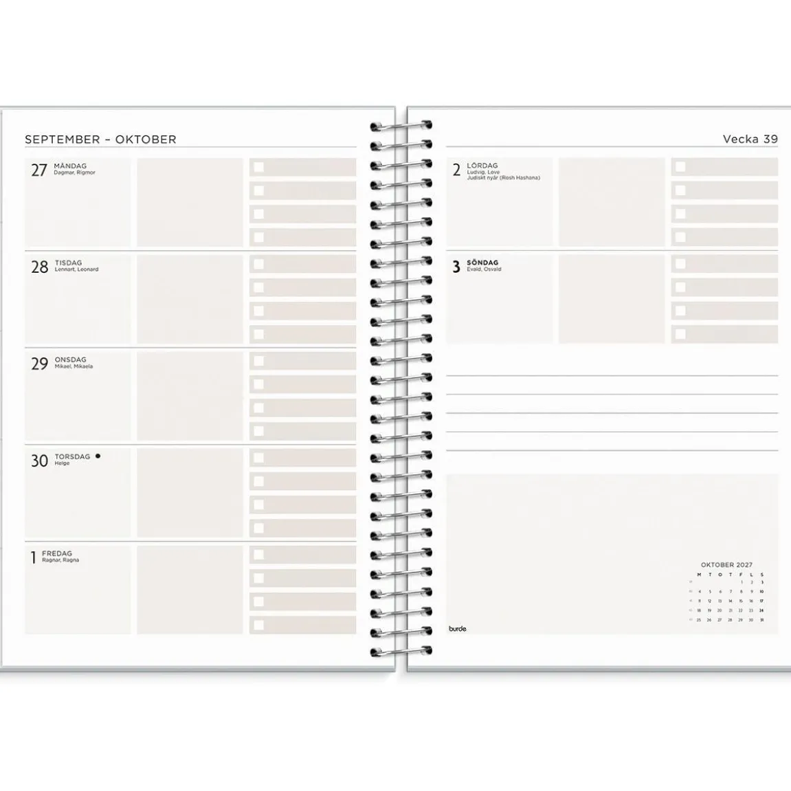 Almanacka Burde 1297 Life Organizer To Do 2027