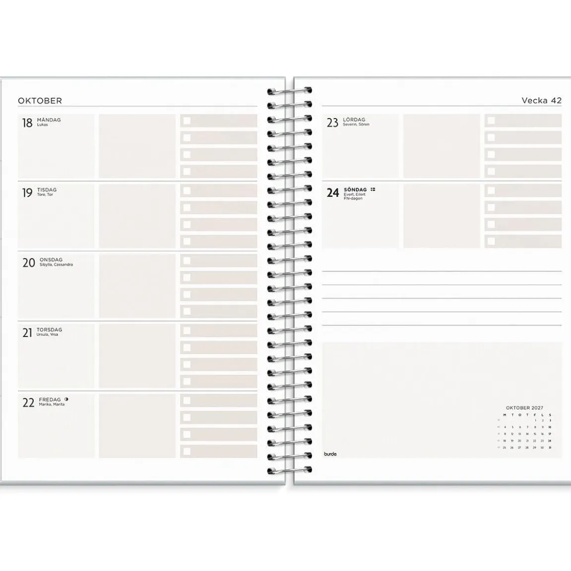 Almanacka Burde 1297 Life Organizer To Do 2027