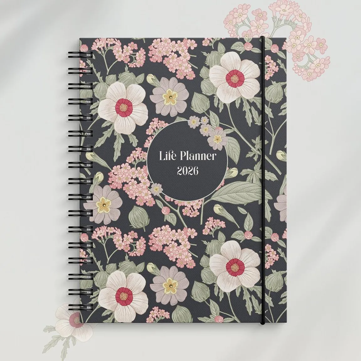 Almanacka Burde 1037 Life Planner 2027 Floral