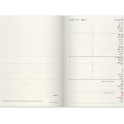 Almanacka Burde 5961 Liten Vecko Forma Deluxe 2027 Brun A6