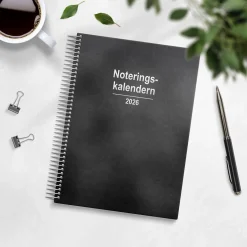 Almanacka Burde 1230 Noteringskalendern Konstläder 2027