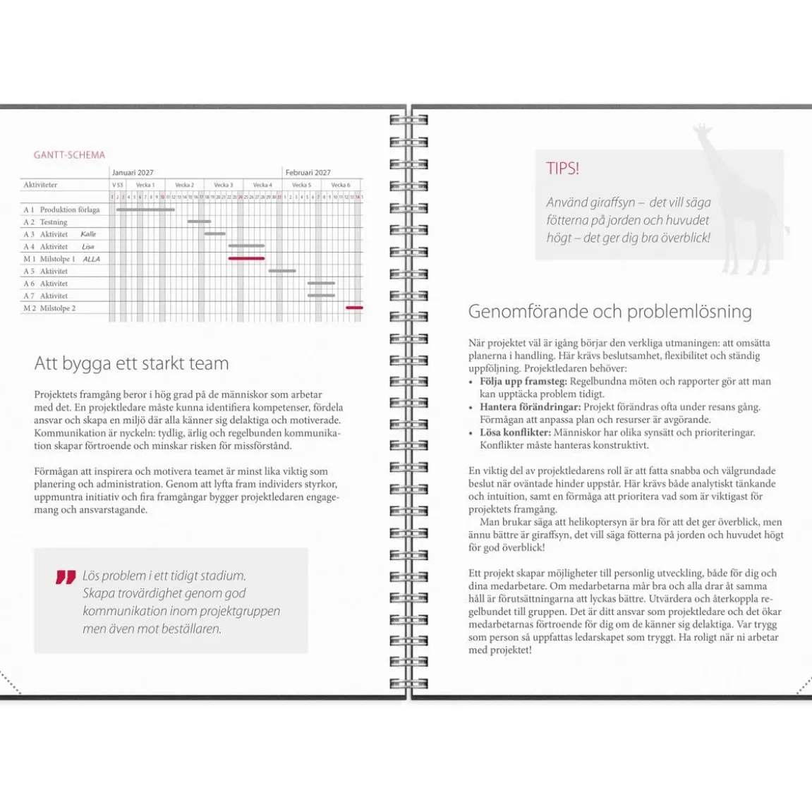 Almanacka Burde 1046 Projektkalendern 2027