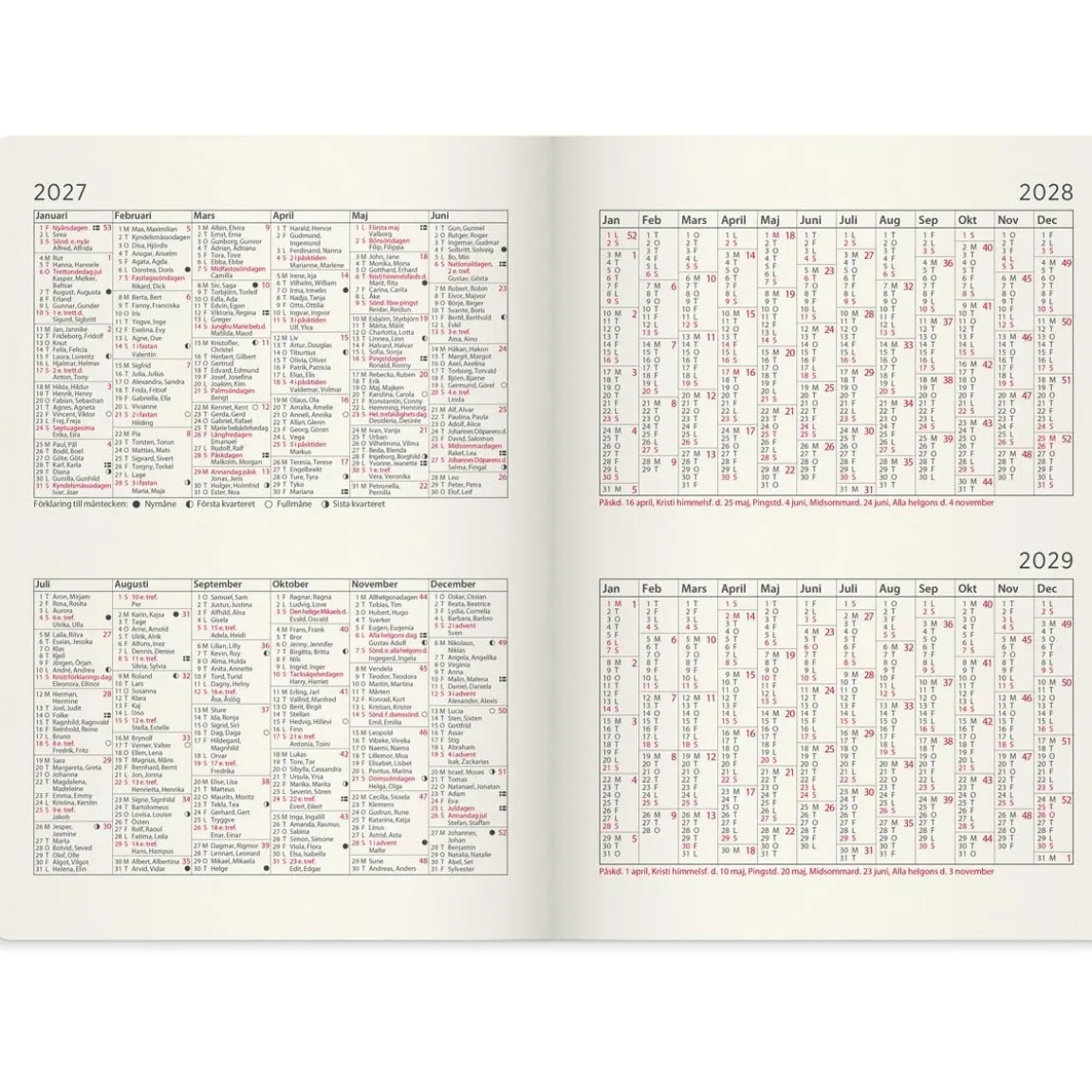 Almanacka Burde 5967 Senator Forma Deluxe Mocka 2027 Brun