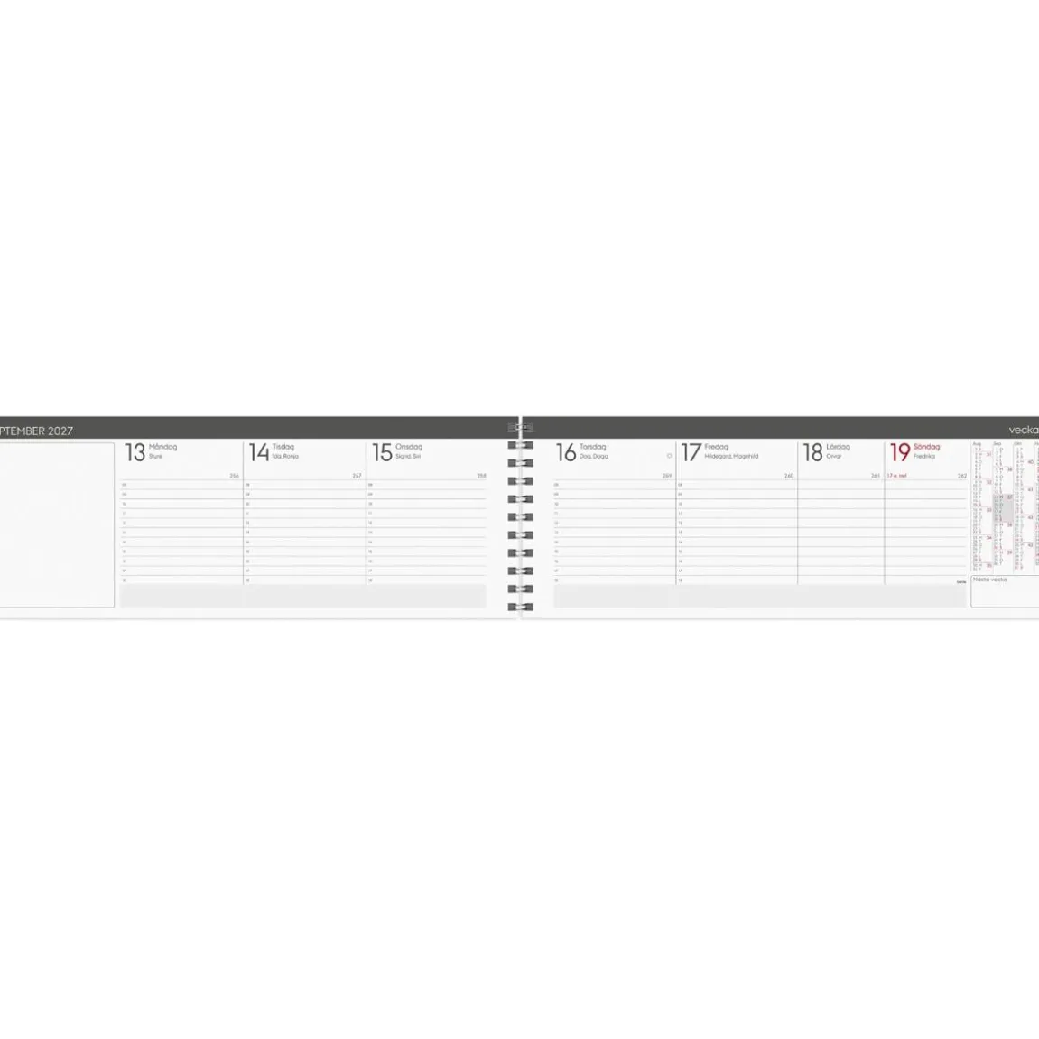 Almanacka Burde 1359 Stor Plankalender Trend 2027