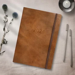 Almanacka Burde 5960 Stor Vecko Forma Deluxe 2027 Brun A5