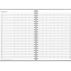 Almanacka Burde 8222 Study Twist 26-27 Svart A5