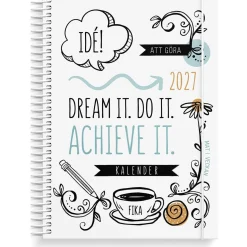 Almanacka Burde 1222 Veckoplanering Doodle 2027