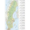Almanacka Burde 5085 Väggblad Sverigekarta 2027