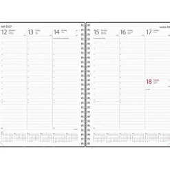 Almanacka Burde 5170 Weekly ECO Line 2027 Svart A5