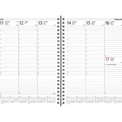 Almanacka Burde 5170 Weekly ECO Line 2027 Svart A5