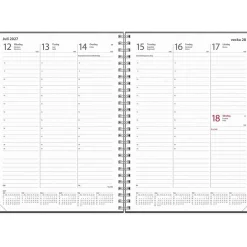 Almanacka Burde 5771 Weekly Konstläder Amelia 2027 Beige A5