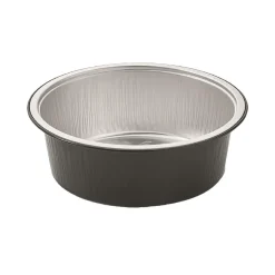 Aluminiumform R2C Svart Ø133x45mm 440ml