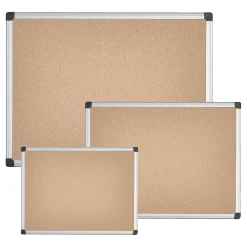 Anslagstavla Kork Aluminiumram 45x60cm