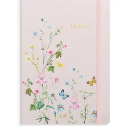 Anteckningsbok Burde DeLuxe Meadow Linjerad Rosa A5