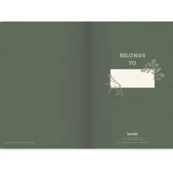 Anteckningsbok Burde Deluxe Smooth Grön A5