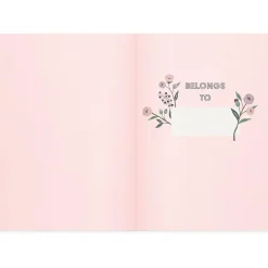 Anteckningsbok Burde DeLuxe Twigs Linjerad Rosa A5