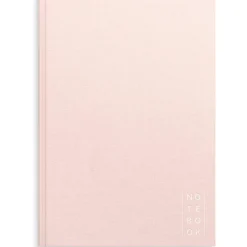 Anteckningsbok Burde Linnetextil Olinjerad Rosa A4