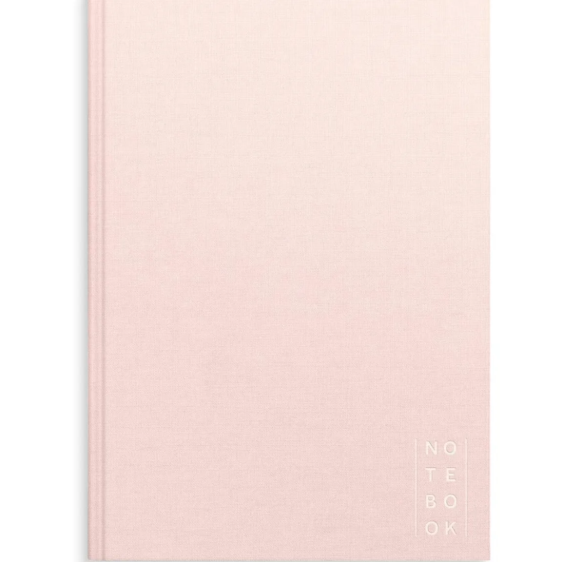 Anteckningsbok Burde Linnetextil Olinjerad Rosa A4