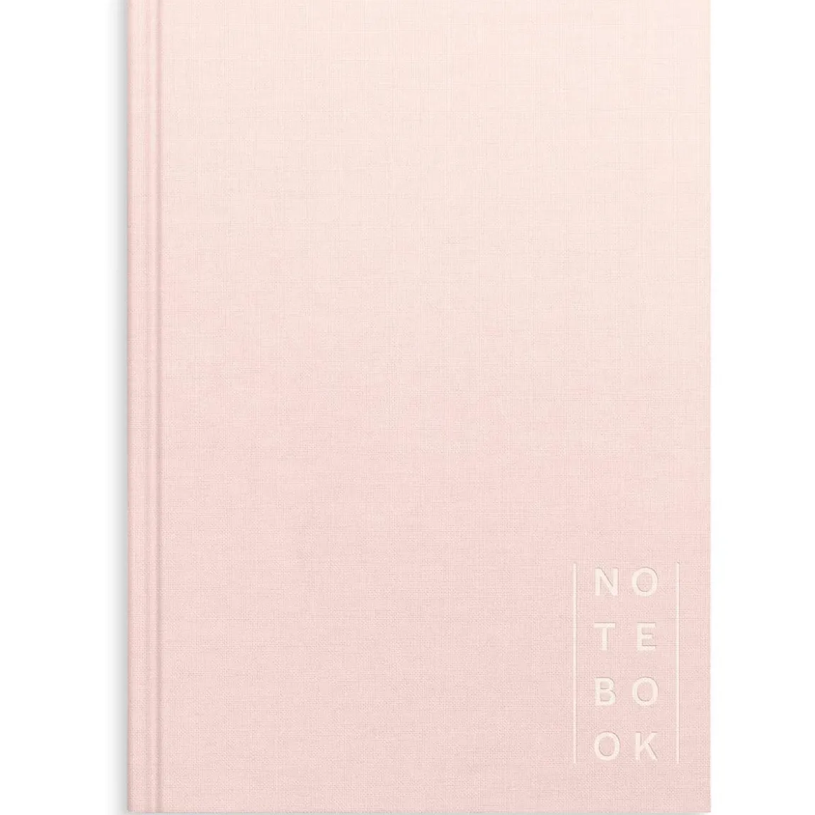 Anteckningsbok Burde Linnetextil Olinjerad Rosa A5
