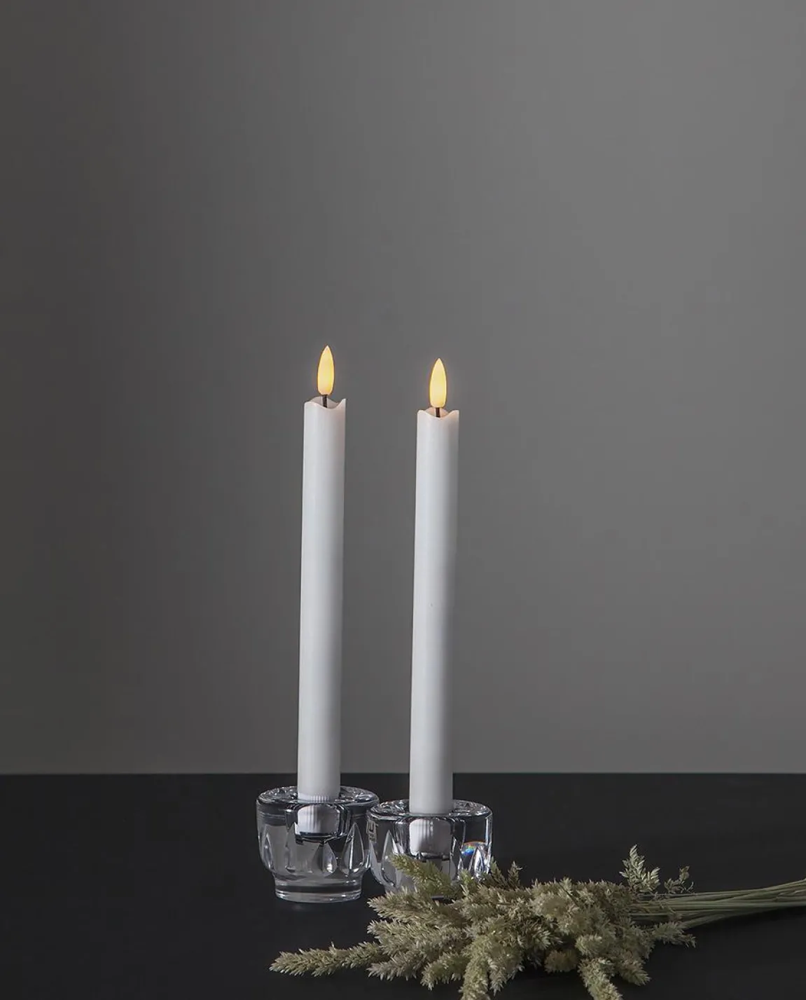 Antikljus Star Trading LED Flamme Vit 25cm