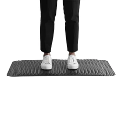 Arbetsplatsmatta Matting Yoga Deck Zedlan Svart 91x61cm