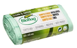 Avfallspåse Biobag Komposterbar 20L 17my 420x520mm