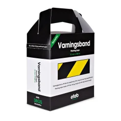 Avspärrningsband Etab 75mm x 500m Gul/Svart