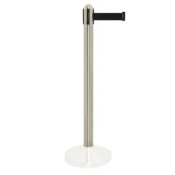 Avspärrningsrep Securit Ink Stolpe Indragbar Nylonrem Svart 210cm