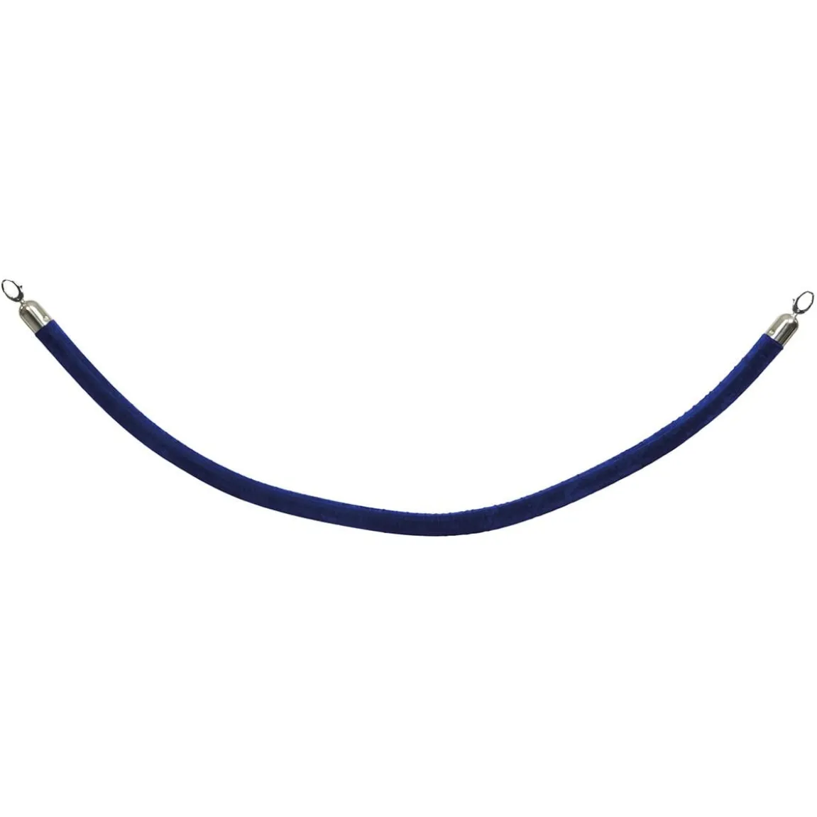 Avspärrningsrep Securit Sammet Blå/Rostfri 150cm