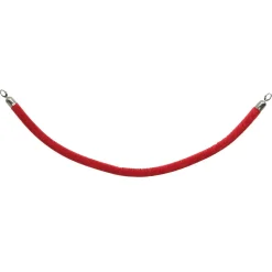 Avspärrningsrep Securit Sammet Röd/Rostfri 150cm