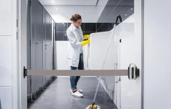 Avspärrningsrep Securit Väggfäste Indragbar Rem Grå 210cm