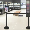 Avspärrningsstolpe Securit Ink Indragbar Rem Svart 200cm