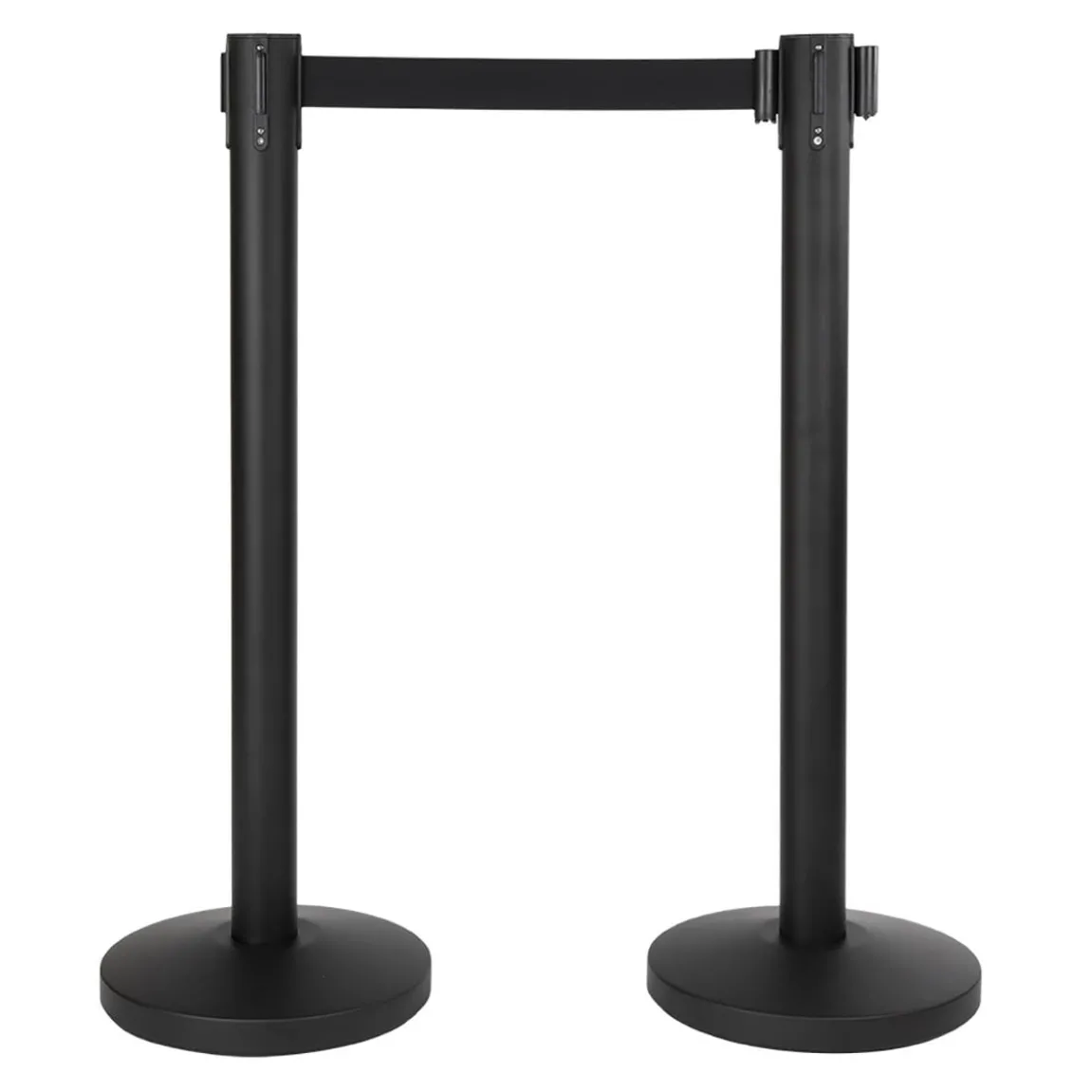 Avspärrningsstolpe Securit Ink Indragbar Rem Svart 200cm