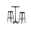 Barpall Grasse Textline Svart