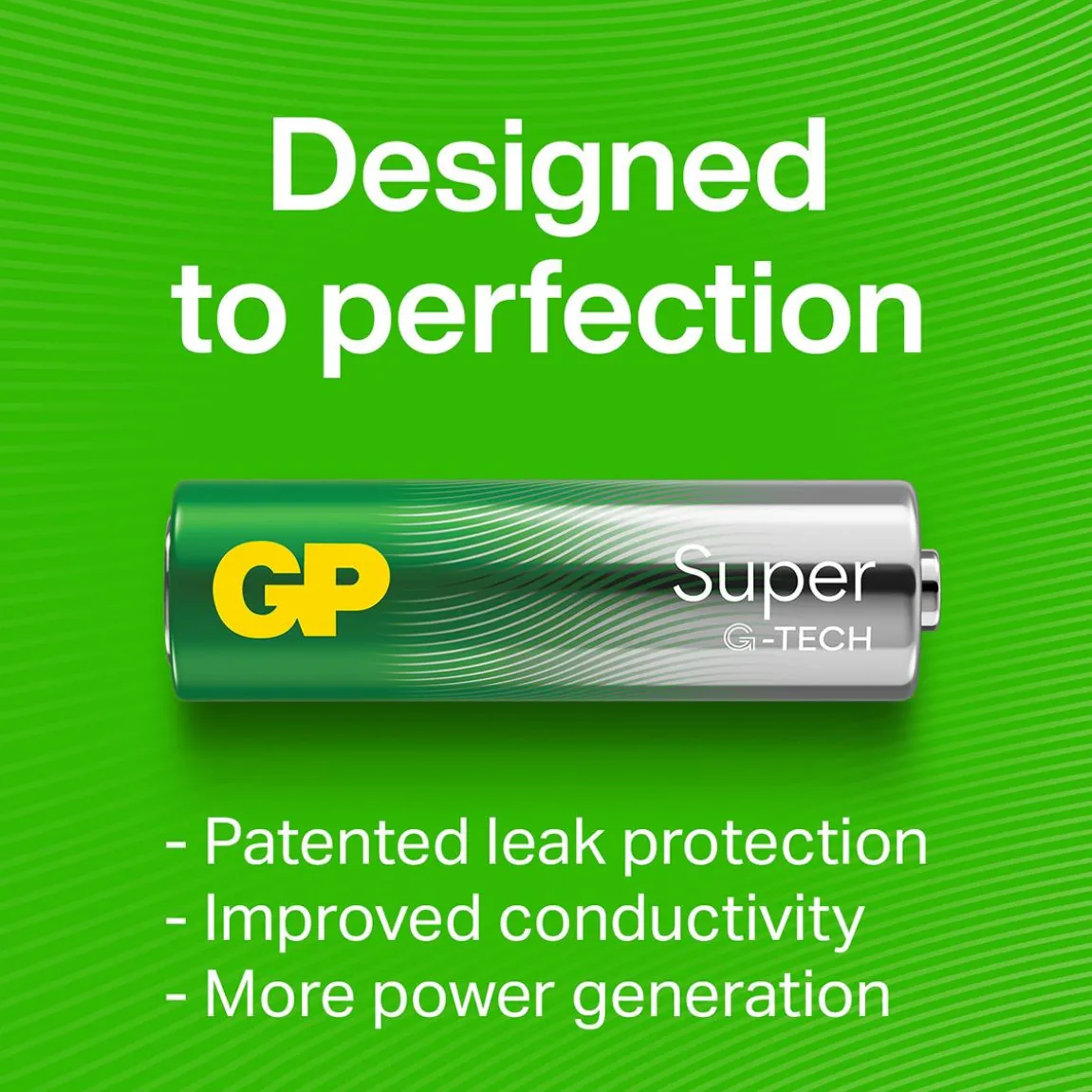 Batteri GP Super G-Tech Alkaline 6LF22/9V