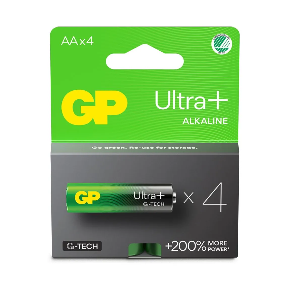 Batteri GP Ultra + G-Tech Alkaline LR6 AA
