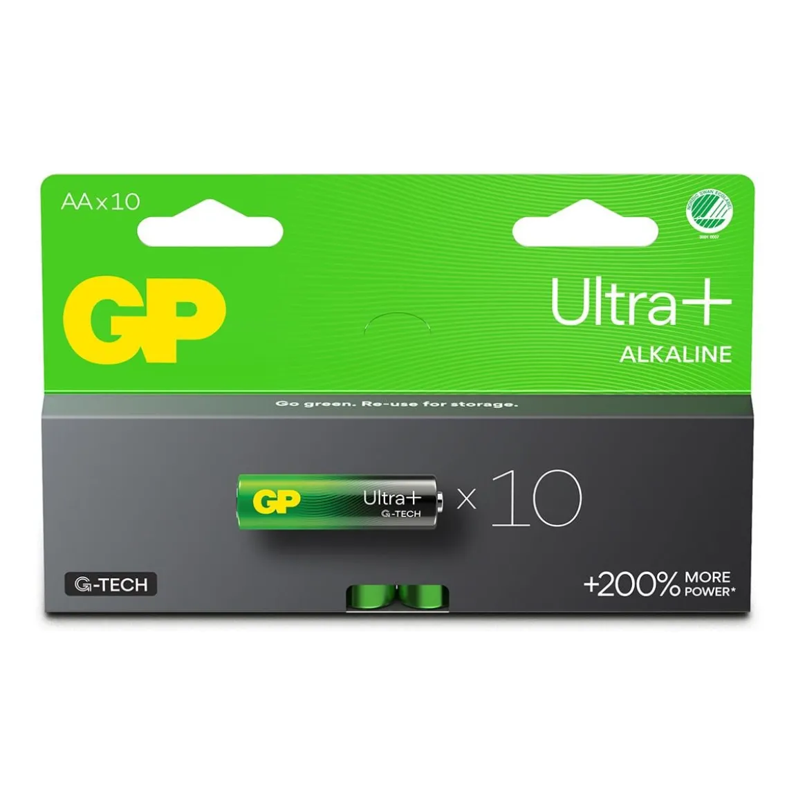 Batteri GP Ultra + G-Tech Alkaline LR6 AA