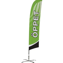 Beachflagga ÖPPET 50x230cm