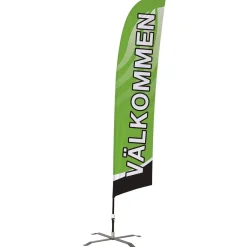 Beachflagga VÄLKOMMEN 50x230