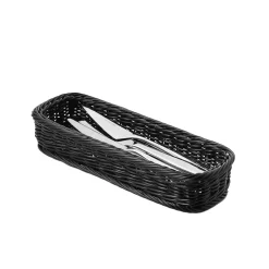 Bestickkorg PP Svart 28x11x5cm