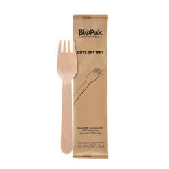 Bestickpåse Duni gaffel petit vaxat trä